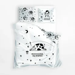 Komplet pościeli bawełnianej SPOKO SPANKO krowa 140x200 cm