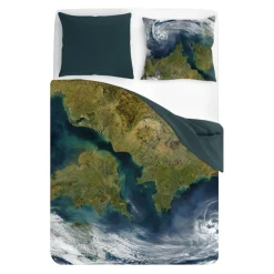 Komplet pościeli bawełnianej LAZUROWE WYBRZEŻE 220x200 cm