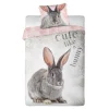 Komplet pościeli młodzieżowej KRÓLIK 160x200 cm