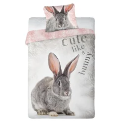 Komplet pościeli młodzieżowej KRÓLIK 160x200 cm