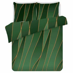 Komplet pościeli satynowej butelkowa zieleń ARGONGREEN 220x200 cm