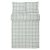 Komplet pościeli w kratę jasnoszary GRID 160x200 cm