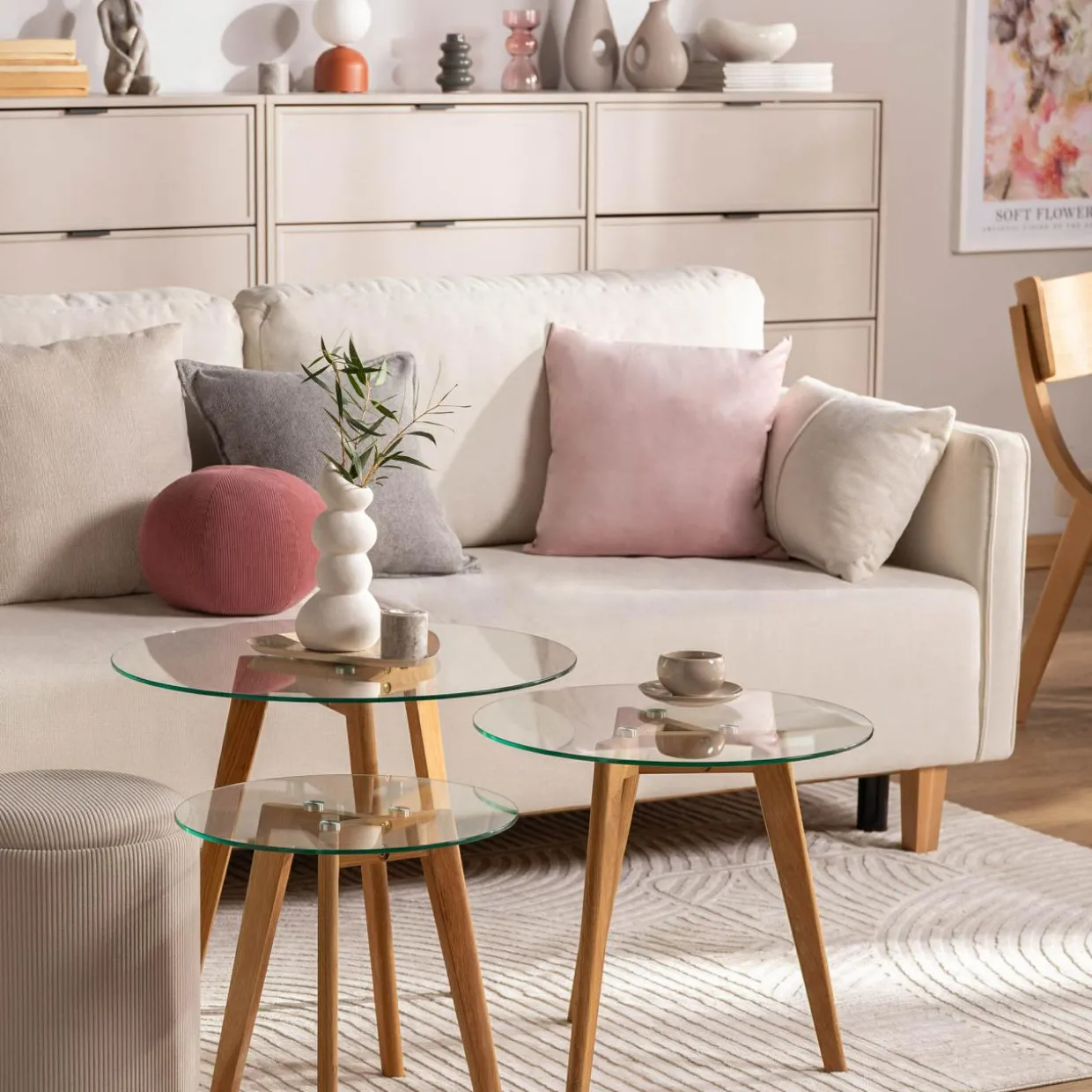 Komplet stolików GARRY TRESET JX-G02