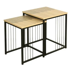 Komplet stolików ze wzorem FIORDE