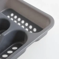 Komplet sztućców szary LORTIS 24 el.