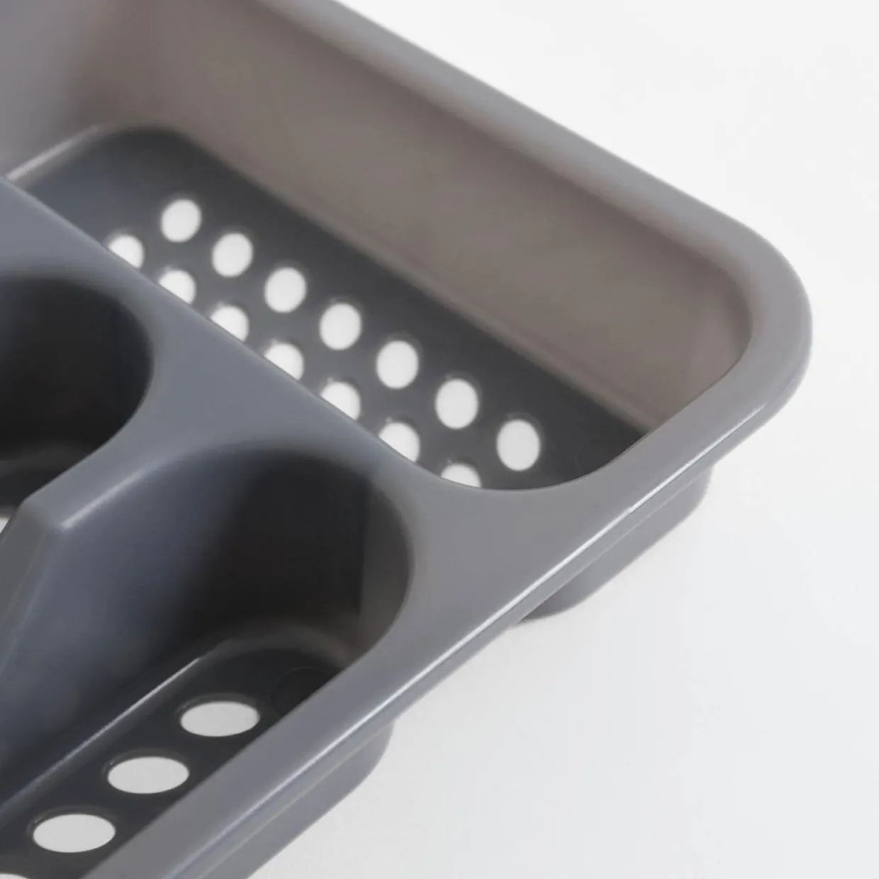 Komplet sztućców szary LORTIS 24 el.