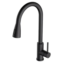 Komplet zlewozmywak granitowy czarny ALVEUS ORLANDO 40 z baterią