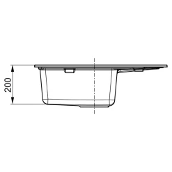 Komplet zlewozmywak granitowy czarny ALVEUS ORLANDO 40 z baterią