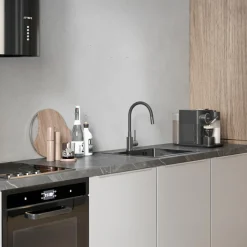 Komplet zlewozmywak QUADRON inox AVENIR SMART 40X45 cm z baterią