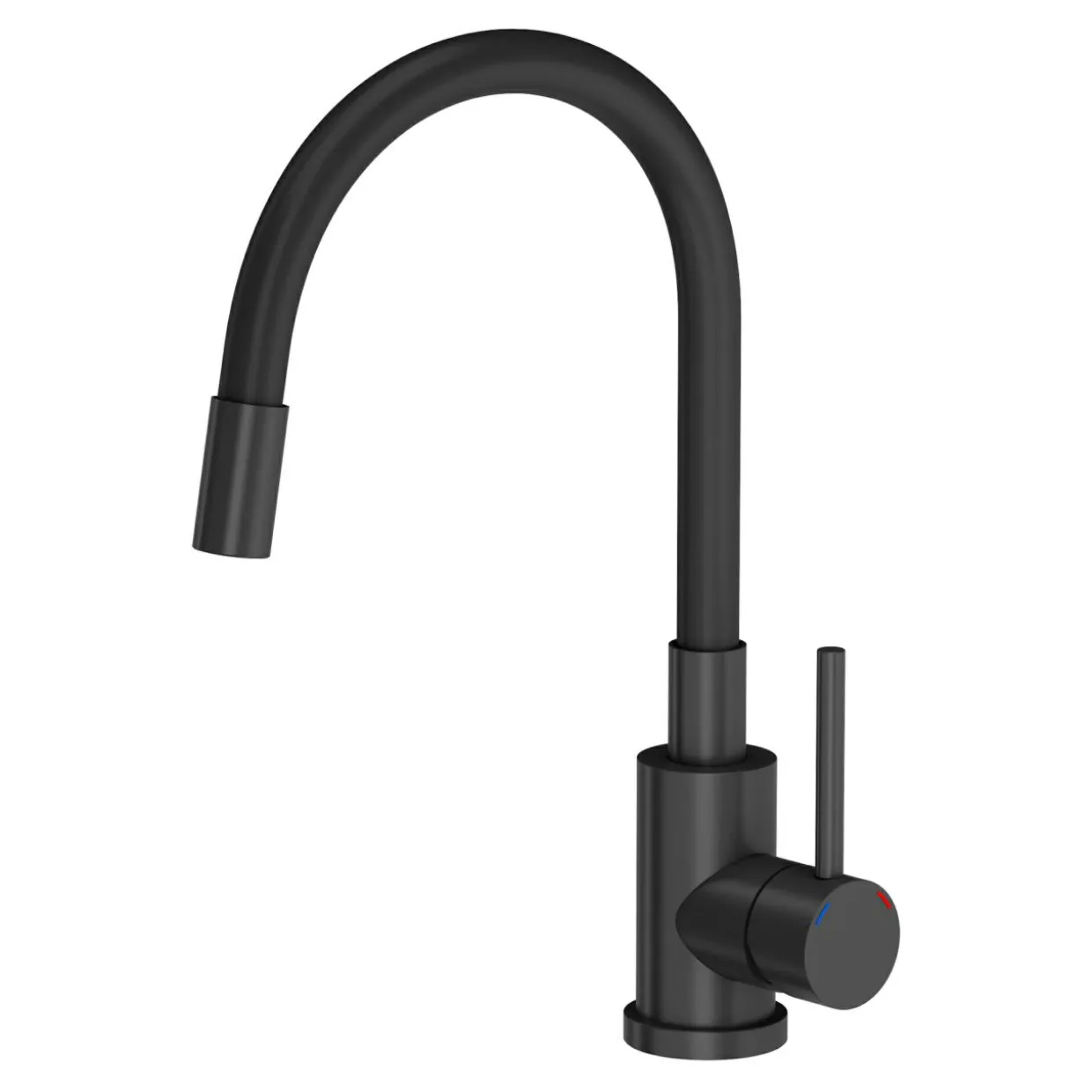 Komplet zlewozmywak QUADRON czarny SMART 62x44 cm z baterią, dozownikiem, matą i syfonem