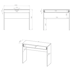 Konsola glamour VITERBO