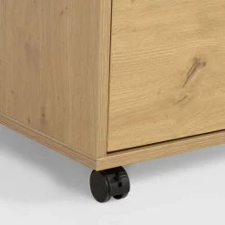 Kontenerek na kółkach LYRICE, kolor dąb