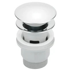 Korek do umywalki bidetu z przelewem CLICK-CLACK chrom NHC 010P