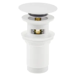 Korek do umywalki bidetu uniwersalny CLICK-CLACK biały NHC A10U