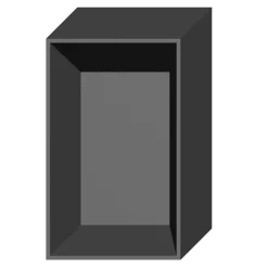 Korpus nadstawny QUBIK 60x98,5 grafitowy
