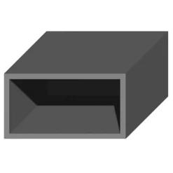 Korpus nadstawny QUBIK 40x21,5 grafit
