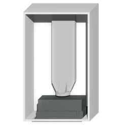 Korpus QUBIK 60x98,5 biały z okapem ERA C IX/A/52