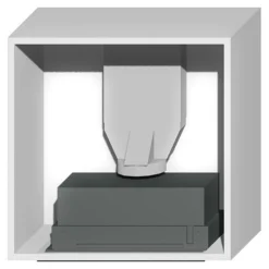 Korpus QUBIK 60x60 biały z okapem ERA C IX/A/52