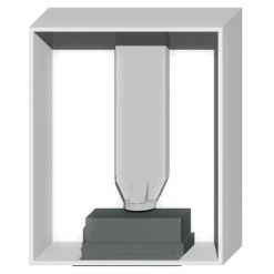 Korpus QUBIK 80x98,5 biały z okapem ERA C IX/A/52