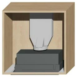 Korpus QUBIK 60x60 dębowy z okapem ERA C IX/A/52