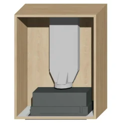 Korpus QUBIK 60x77 dębowy z okapem ERA C IX/A/52