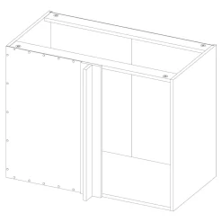 Korpus stojący narożny QUBIK 100x77 biały typ 2