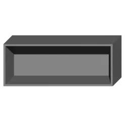 Korpus wiszący klapowy QUBIK 100x38,5 grafitowy