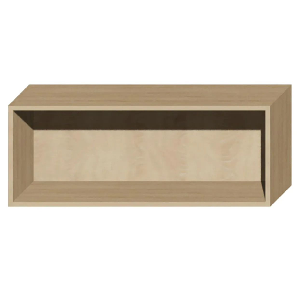 Korpus wiszący klapowy QUBIK 100x38,5 dębowy