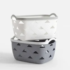 Kosz do przechowywania biały 30x23,2x16,8 cm