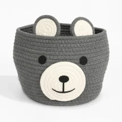 Kosz do przechowywania ciemnoszary MIŚ 25x25x20 cm