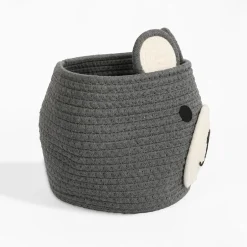 Kosz do przechowywania ciemnoszary MIŚ 25x25x20 cm