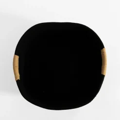 Kosz do przechowywania czarny 32x28x15 cm