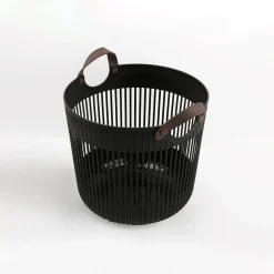 Kosz do przechowywania czarny 35x35x32 cm