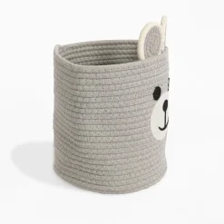 Kosz do przechowywania jasnoszary MIŚ 22x22x23 cm