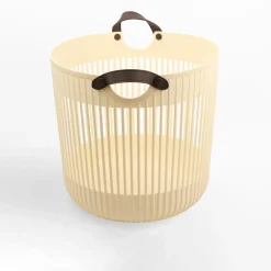 Kosz do przechowywania jasny beż 41x38 cm