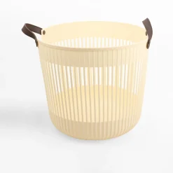 Kosz do przechowywania jasny beż 41x38 cm