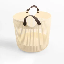 Kosz do przechowywania jasny beż 35x32 cm