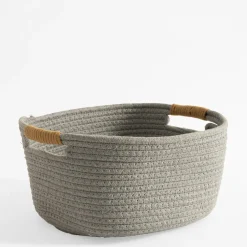 Kosz do przechowywania szary 32x28x15 cm