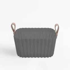 Kosz do przechowywania szary 29x18x14,5 cm