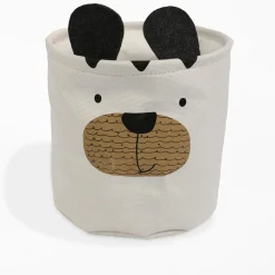 Kosz do przechowywania zabawek biały 20x20x20 cm