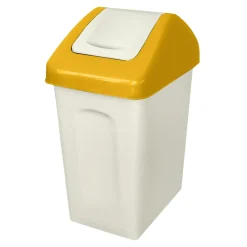 Kosz do segregacji odpadów z pokrywą żółtą 10 l