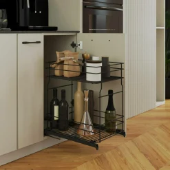 Kosz dolny cargo mini do kuchni metal grafit 30/2 (10/MPZ) INSIDE