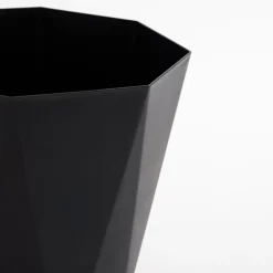 Kosz na śmieci czarny 24 cm