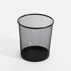 Kosz na śmieci metalowy czarny 12 L