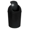 Kosz na śmieci z obrotową klapą czarny 5 l