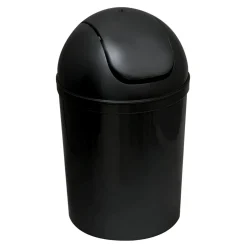 Kosz na śmieci z obrotową klapą czarny 5 l