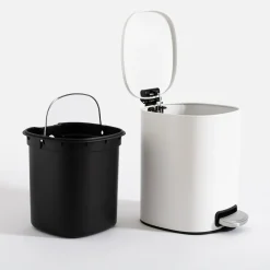 Kosz na śmieci z pedałem biały mat 5 l