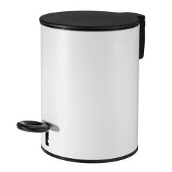 Kosz na śmieci z pedałem biały 3 l
