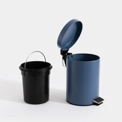 Kosz na śmieci z pedałem niebieski 3 l