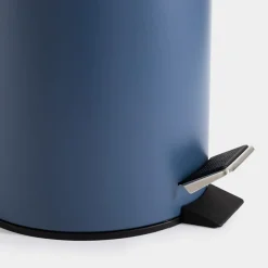 Kosz na śmieci z pedałem niebieski 3 l